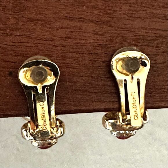 Vintage Christian Dior “Jewels of India” Clip-On Earrings - Picture 3 of 9